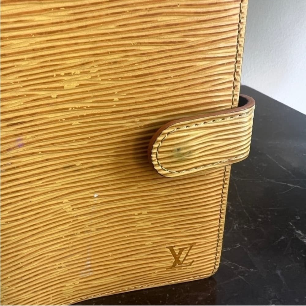 Authentic Louis Vuitton Yellow Epi Agenda PM