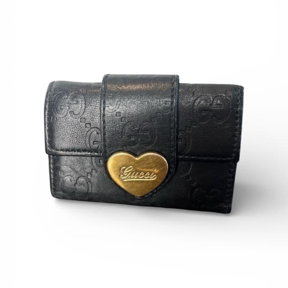 Authentic Gucci Guccissima heart key holder - Thumbnail 8
