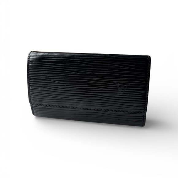 Authentic Louis Vuitton Black Epi Key Holder Wallet - Thumbnail 6