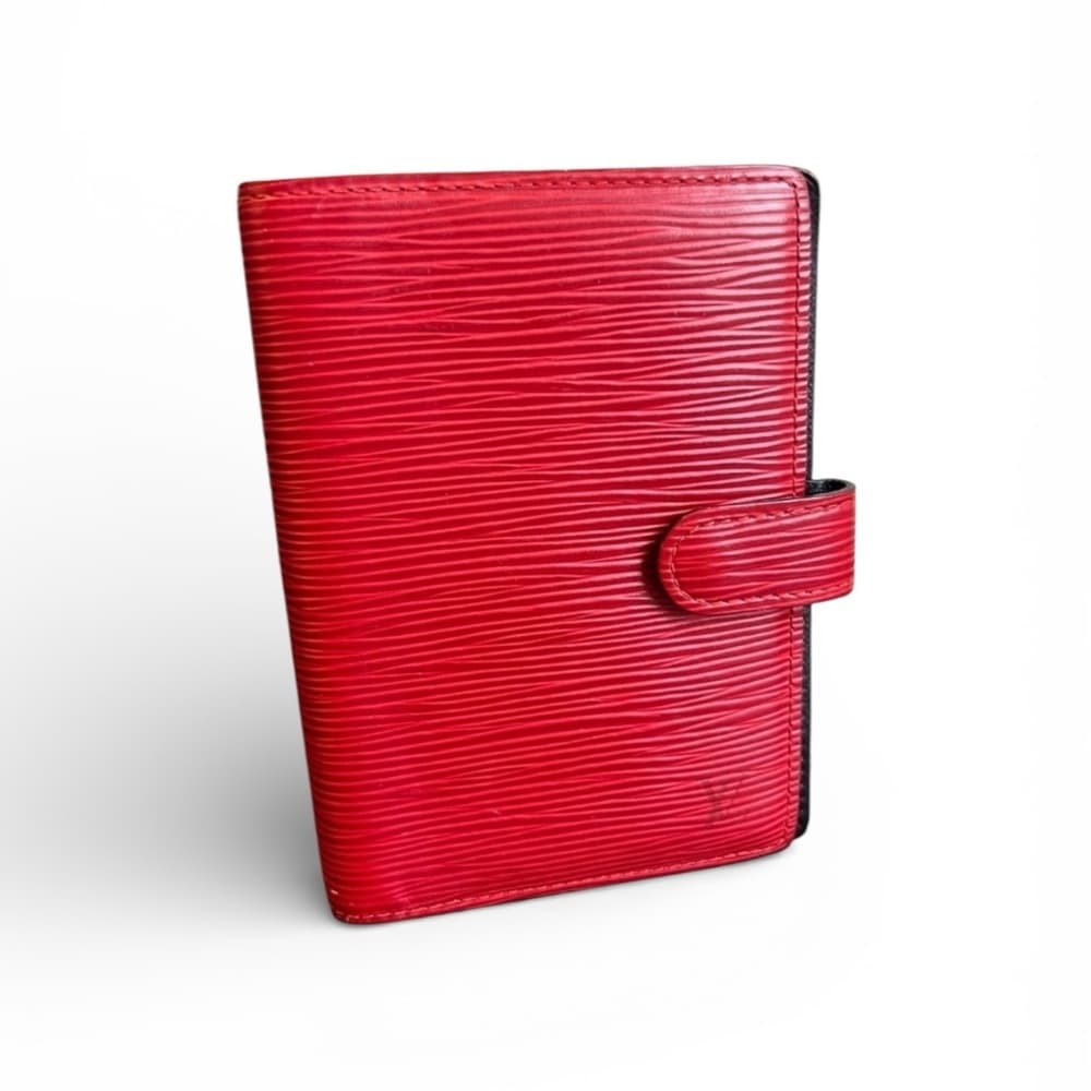 Authentic Louis Vuitton Epi leather agenda cover red - Thumbnail 8