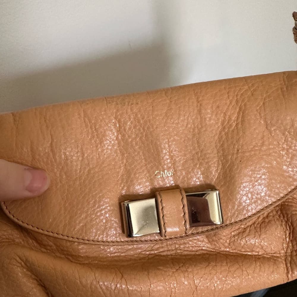 Chloe Lilly convertible crossbody mini bag tan gold - Thumbnail 4