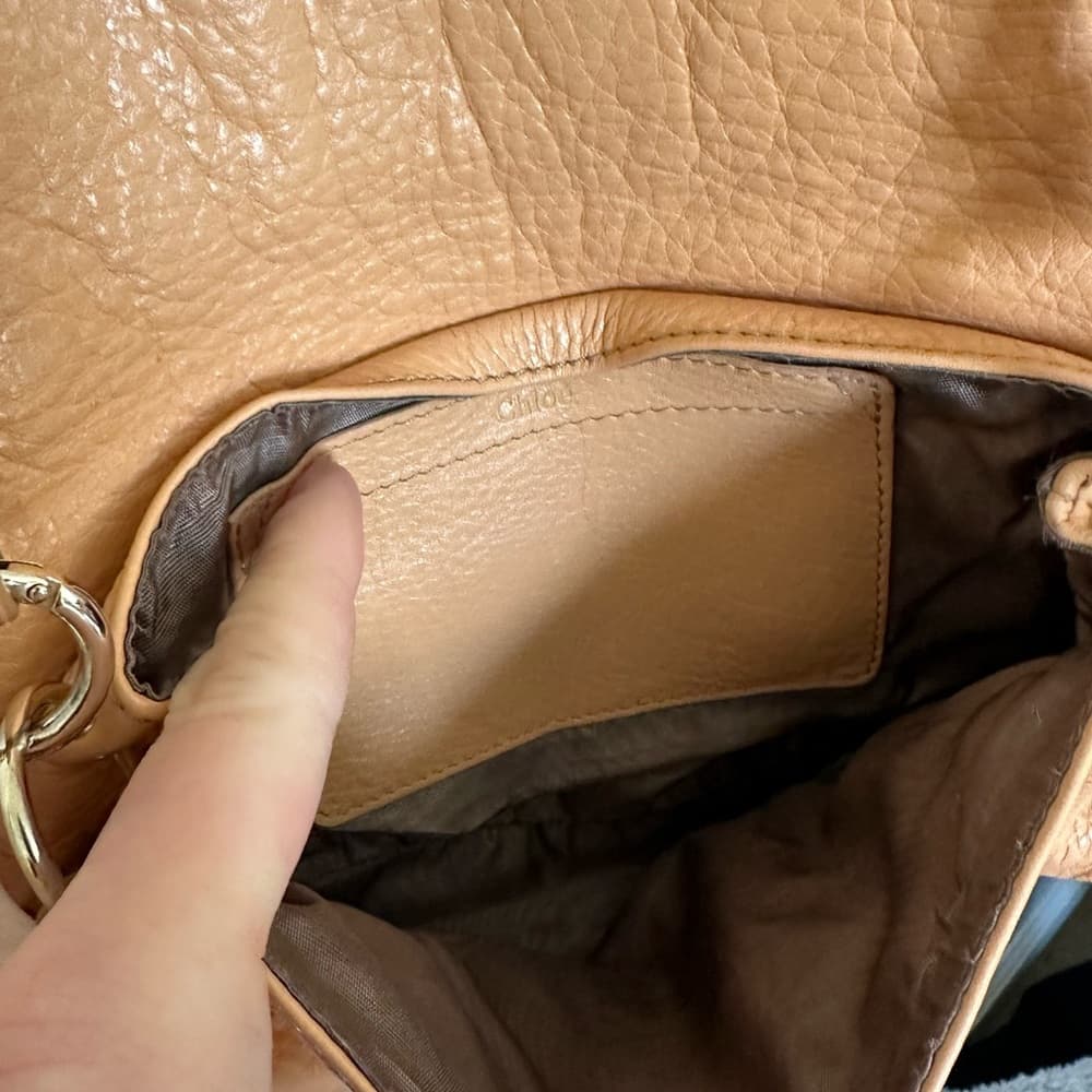 Chloe Lilly convertible crossbody mini bag tan gold - Thumbnail 5