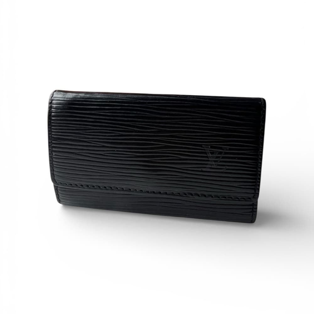Authentic Louis Vuitton Black Epi Key Holder Wallet - Thumbnail 5