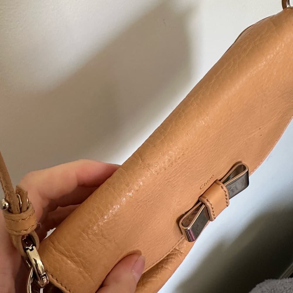 Chloe Lilly convertible crossbody mini bag tan gold - Thumbnail 7