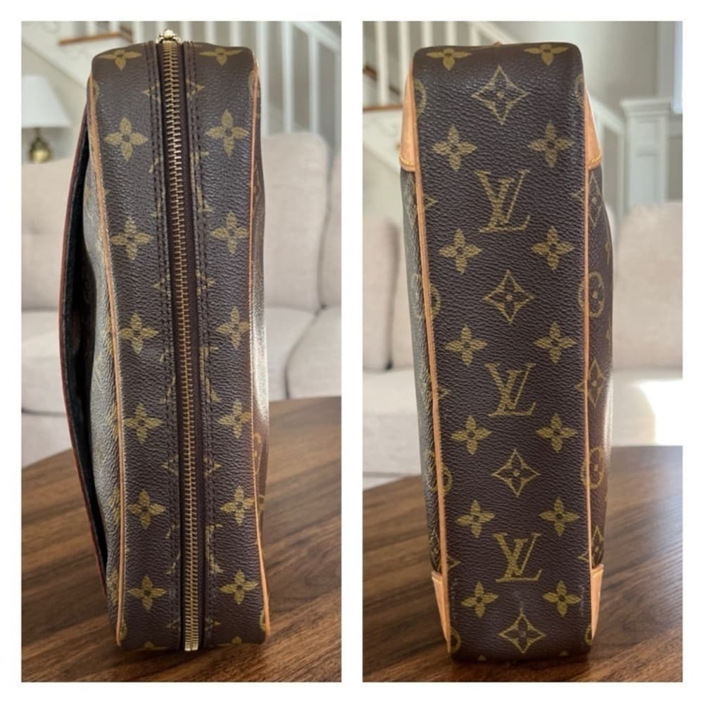 Authentic Louis Vuitton Compiegne 28 Clutch Bag classic monogram canvas - Thumbnail 3