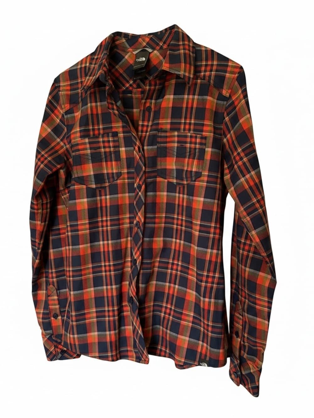 North Face long sleeve button up blouse plaid - Thumbnail 5