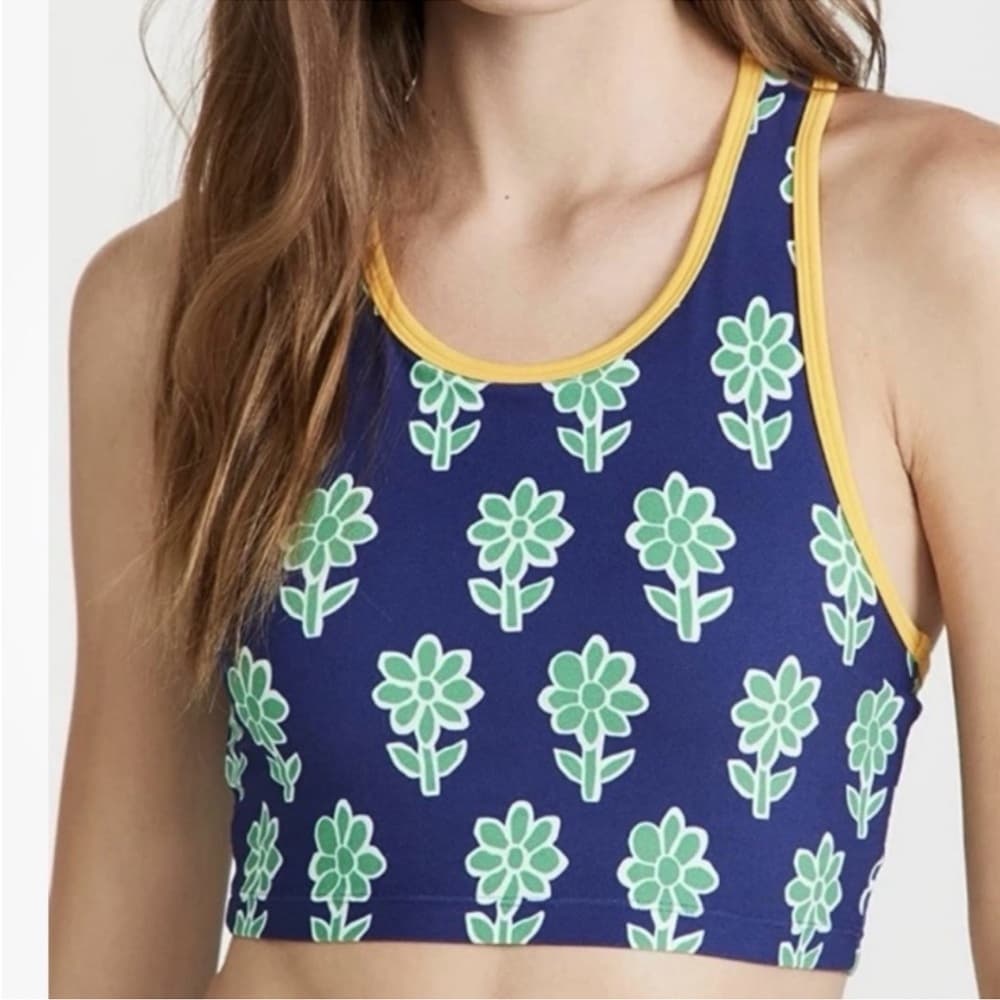 NWT Rhode Mia bra top cobalt floral - Thumbnail 3