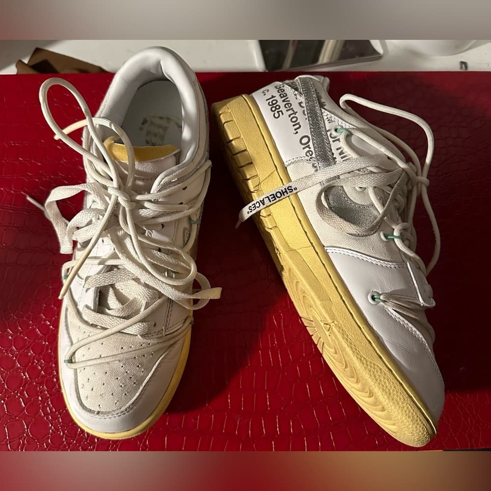 Nike Off-White Low Dunk 01 out of 50 white sneakers - Thumbnail 9