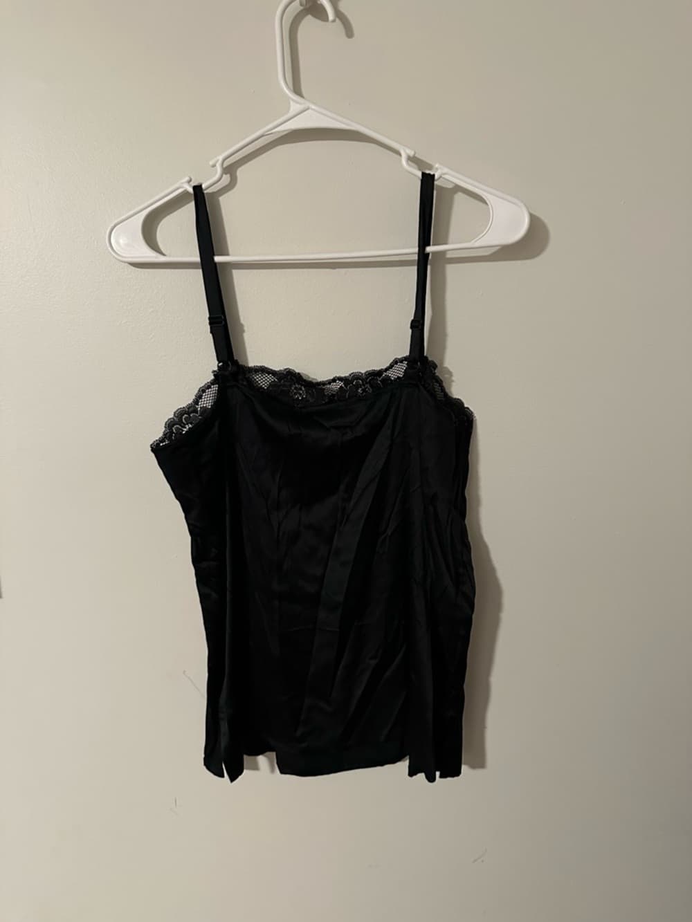 Chico’s silk lace trim cami black - Thumbnail 3