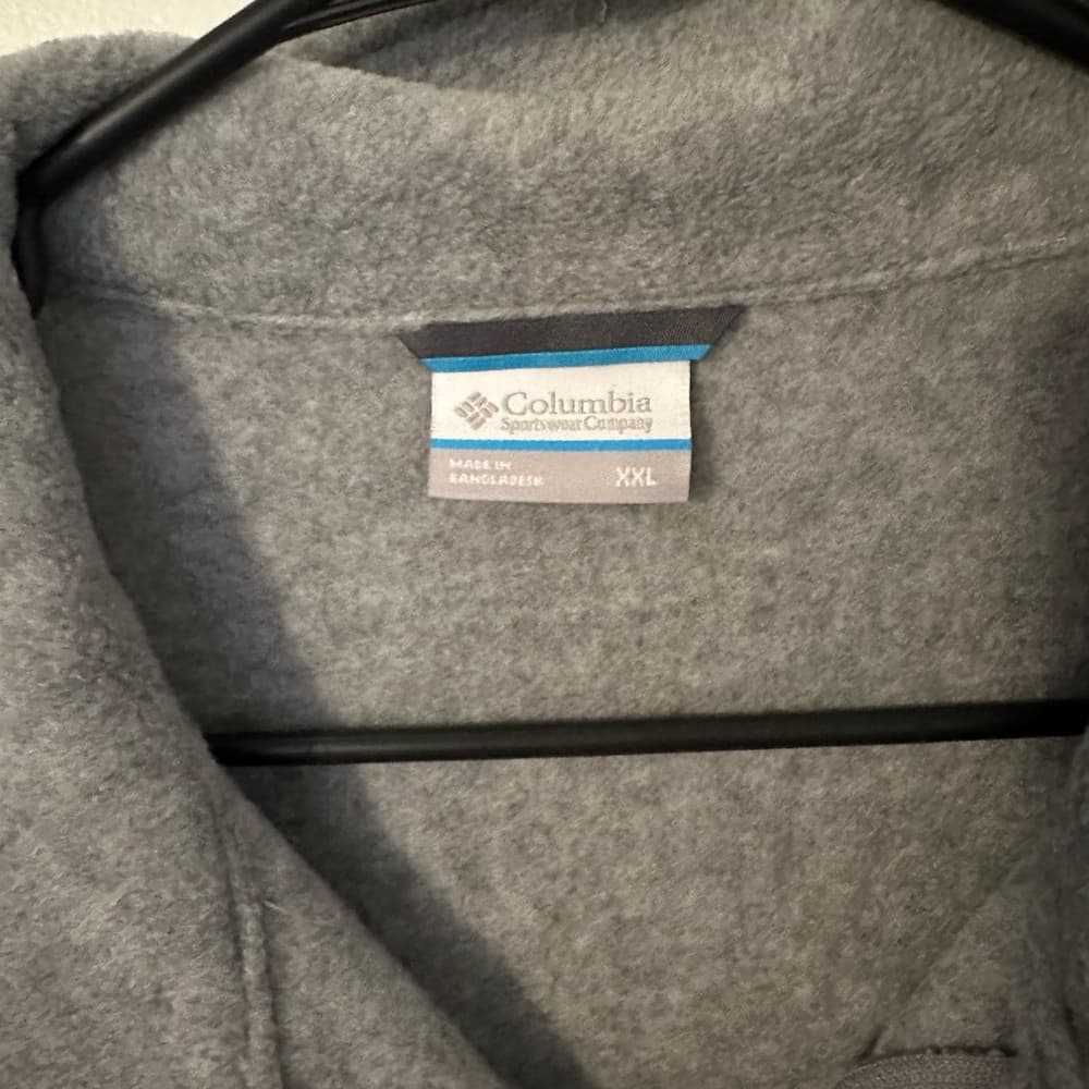 NWT Columbia Steens Mountain Full Zip 2.0 fleece grey xxl - Thumbnail 2