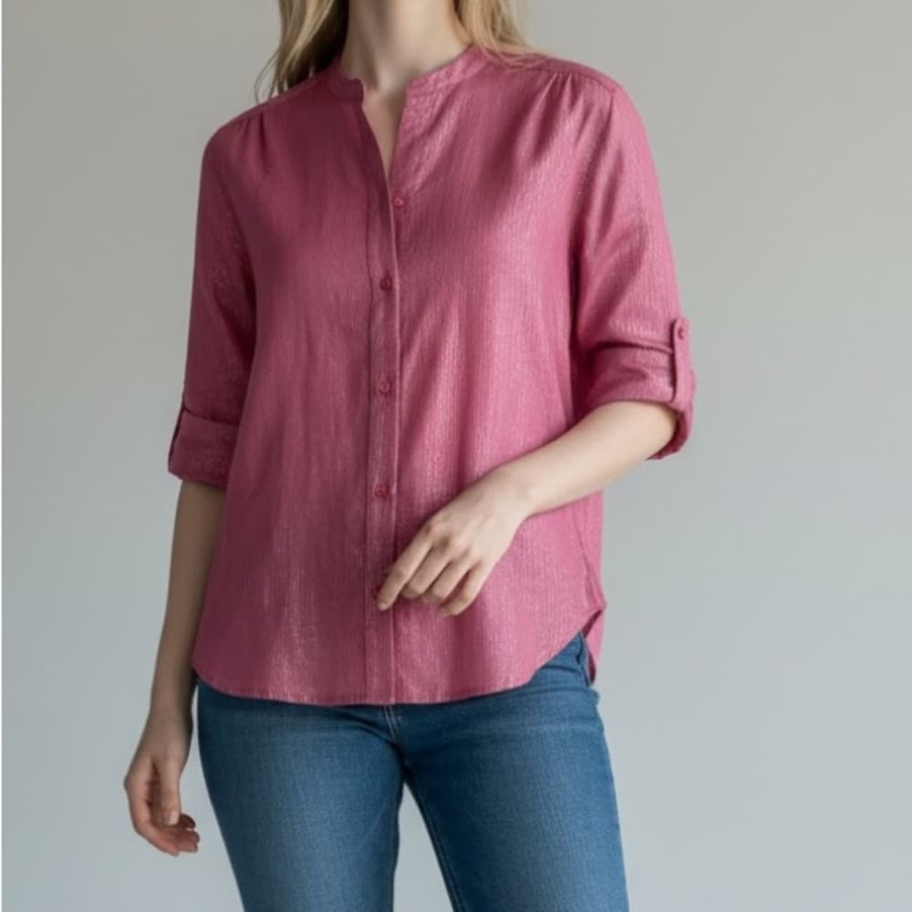 NWT Suzi Kondi lurex blouse pinn - Thumbnail 5