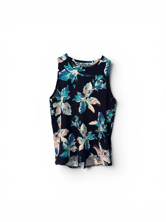 NWOT Carve designs split back floral tank - Thumbnail 4