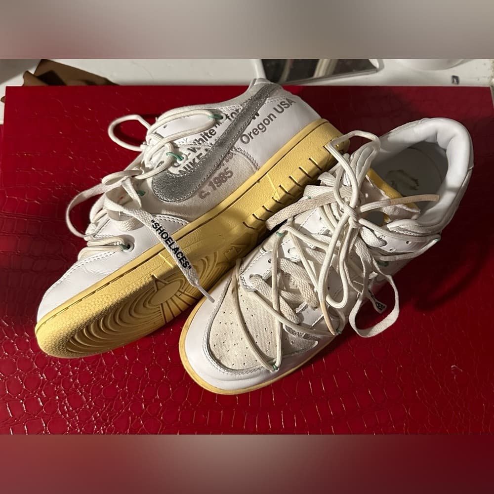Nike Off-White Low Dunk 01 out of 50 white sneakers - Thumbnail 7