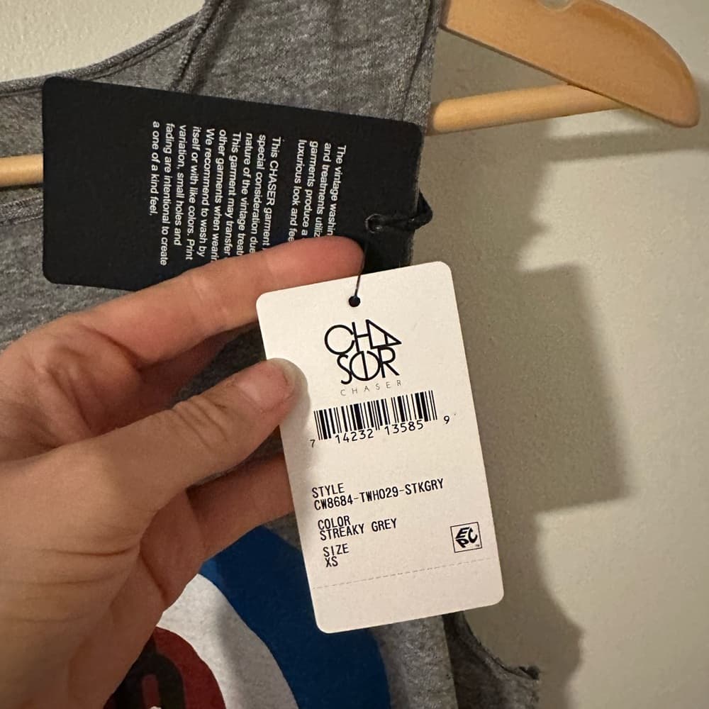 NWT Chaser The Who tank grey xs - Thumbnail 3