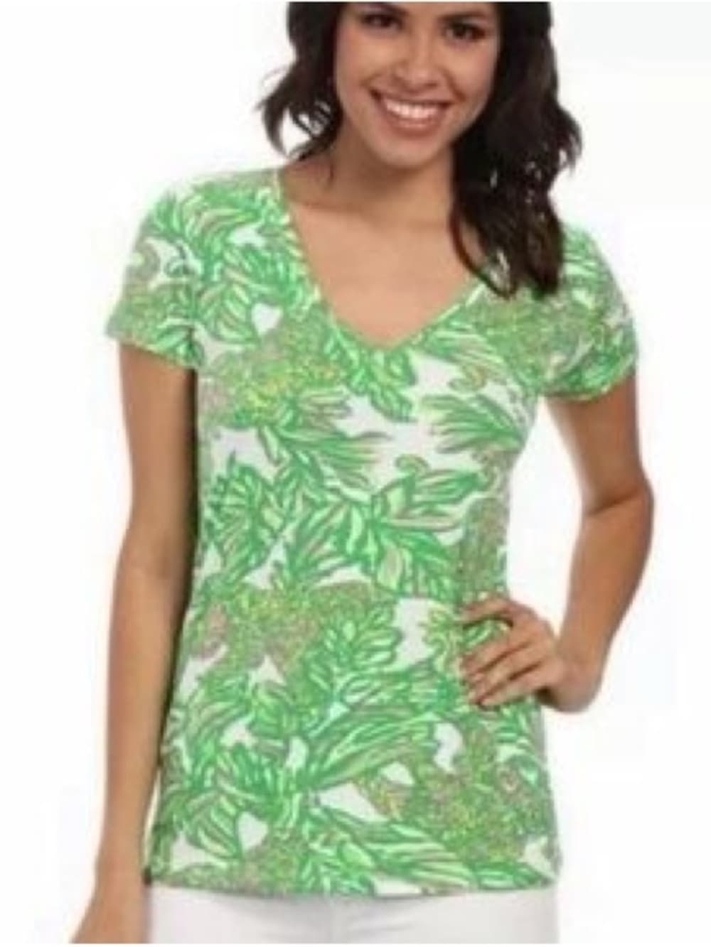 Lilly Pulitzer Michele tee seeing pink elephants - Thumbnail 2
