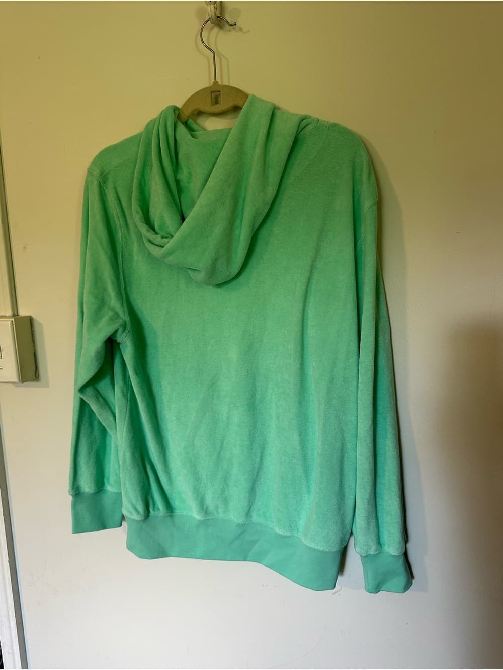 Hunza G Terry Towelling hoodie green - Thumbnail 4