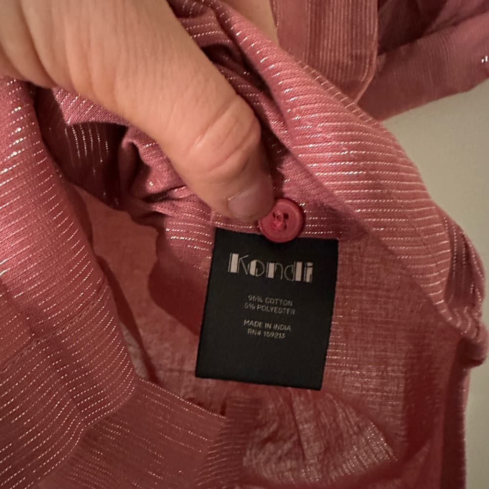 NWT Suzi Kondi lurex blouse pinn - Thumbnail 3