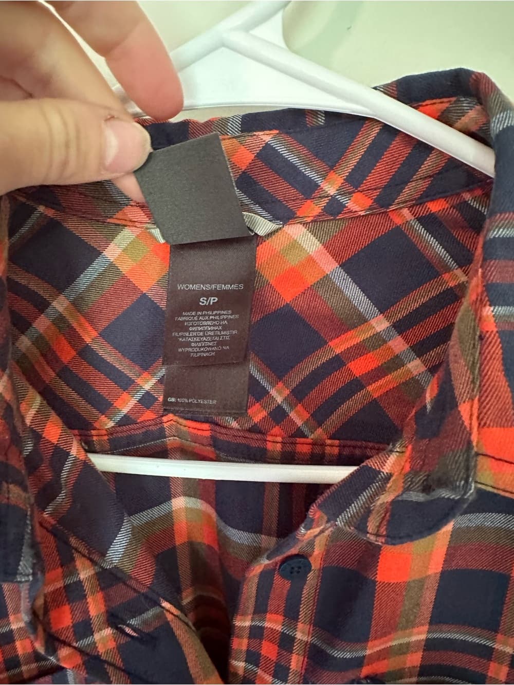 North Face long sleeve button up blouse plaid - Thumbnail 3