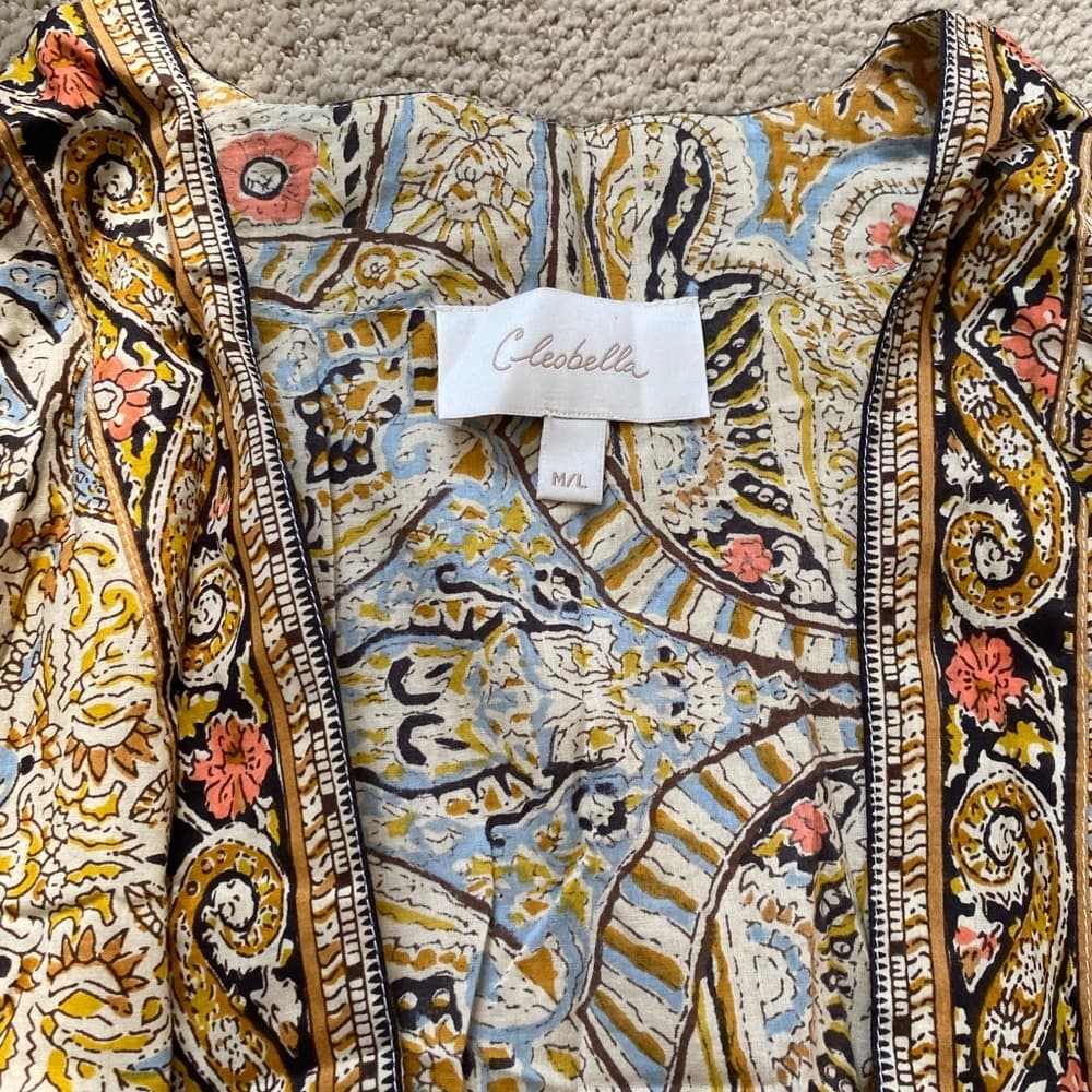 Cleobella Kaleidoscope Bohemian Paisley Kimono - Thumbnail 2