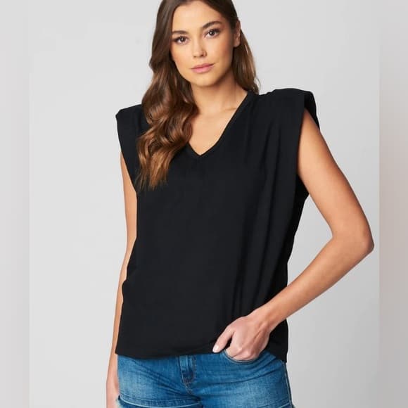 NWT Blank NYC Big Shoulder Might be It tank black - Thumbnail 4