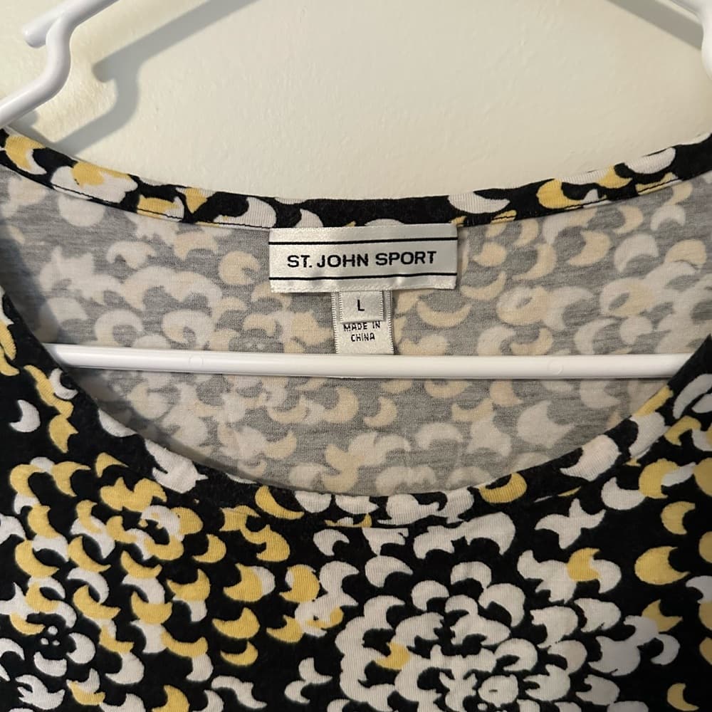 St. John Sport moon print blouse - Thumbnail 2