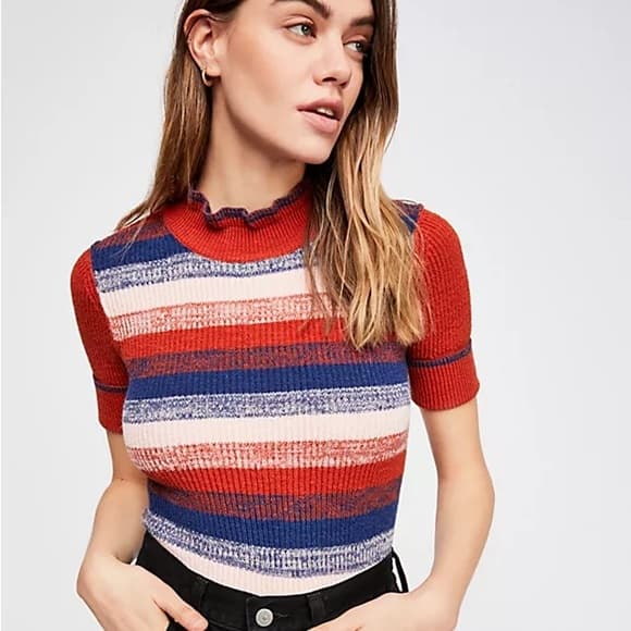 Free People Best Intentions short sleeve sweater - Thumbnail 6