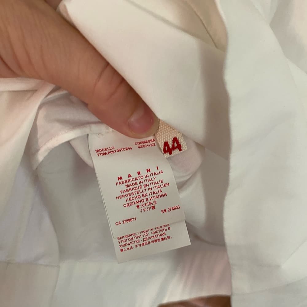 Marni white poplin Blouse - Thumbnail 3