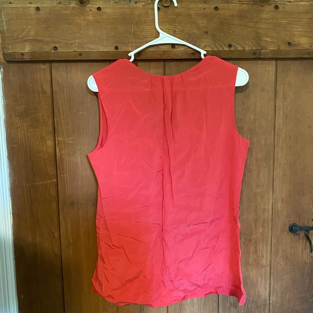 NWOT Tory Burch Jess 100% silk blouse red small - Thumbnail 4