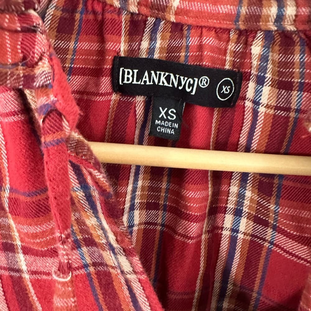NWT Blanknyc Check That Out blouse - Thumbnail 2