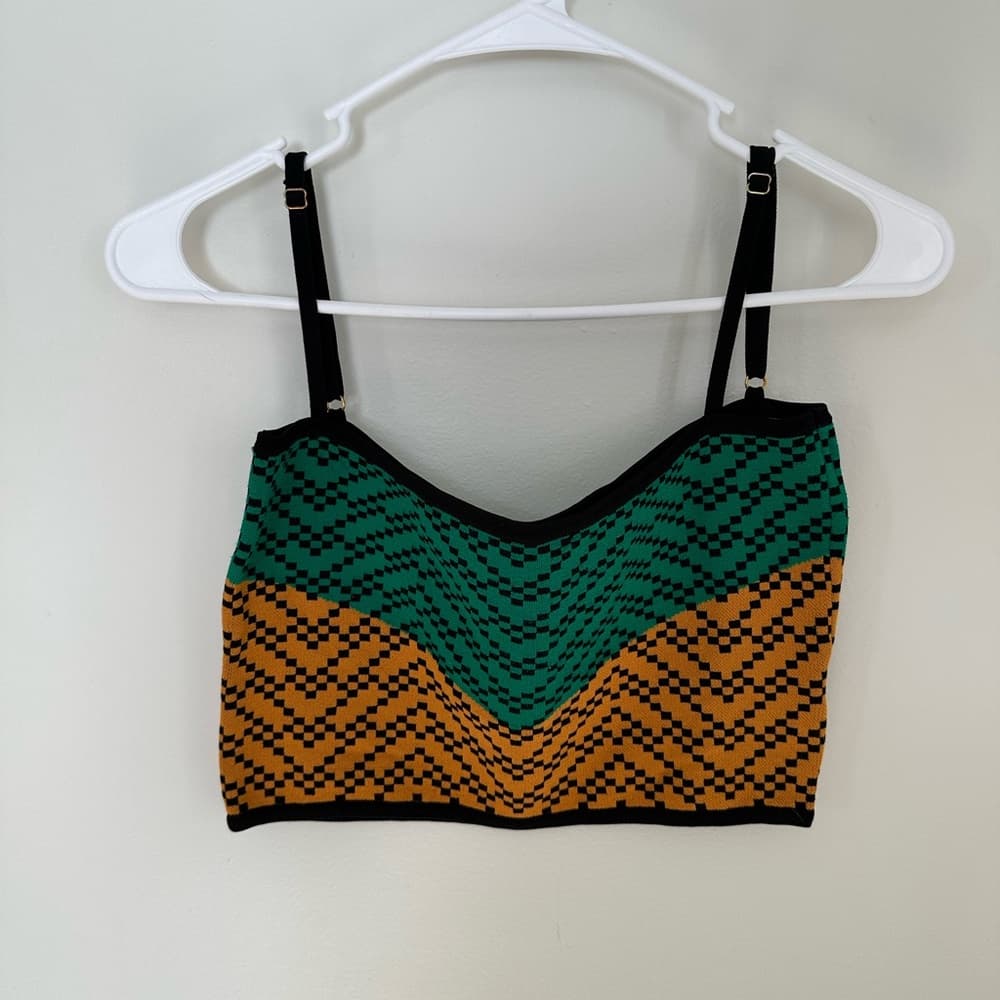 Dodo Bar Or Bebe crop top green orange 12
