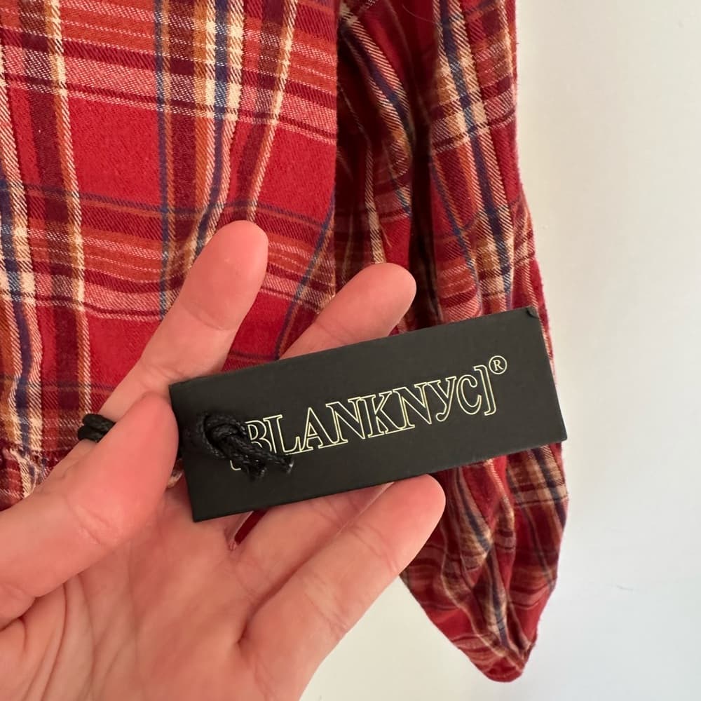 NWT Blanknyc Check That Out blouse - Thumbnail 3
