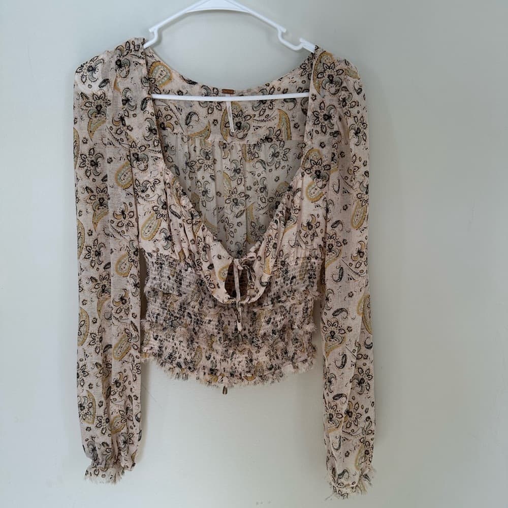 Free People Lolita peasant blouse