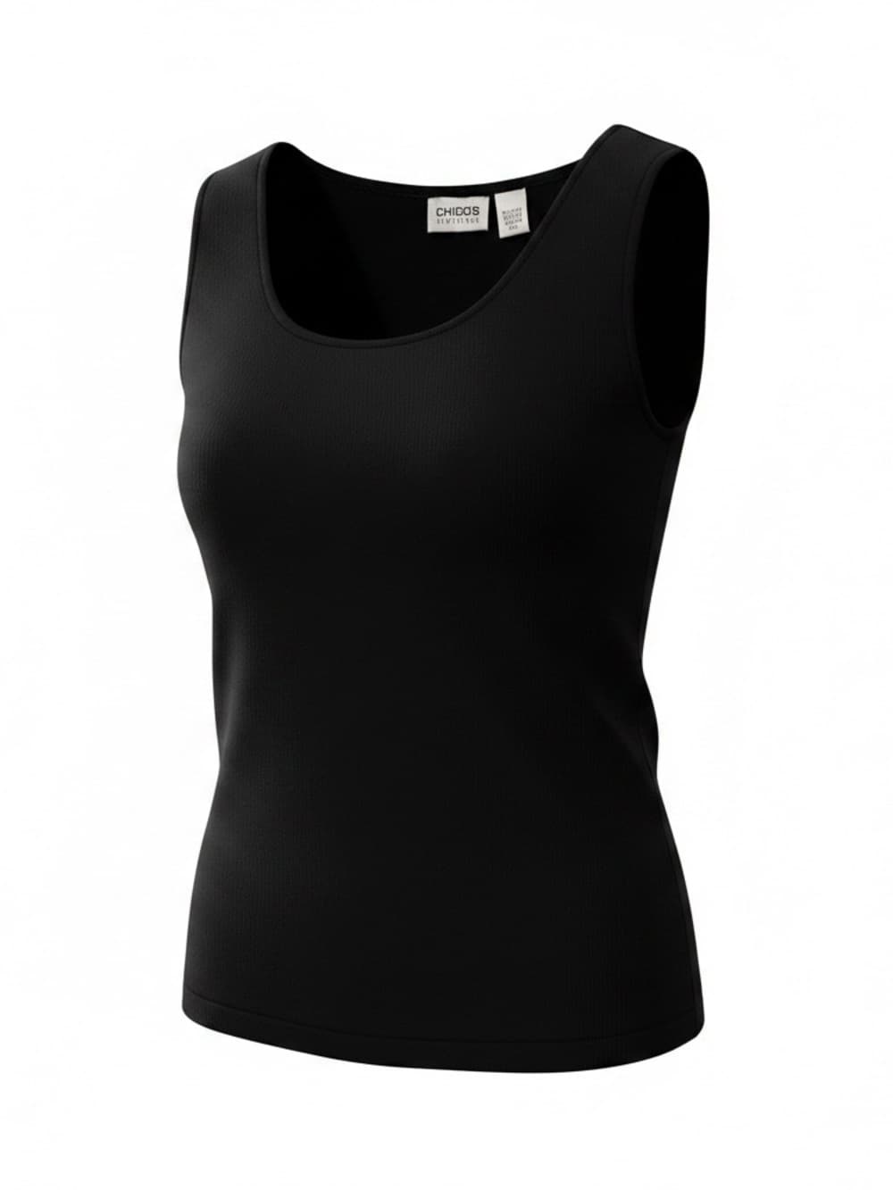 Chico’s Travelers boxy short sleeve blouse black - Thumbnail 4