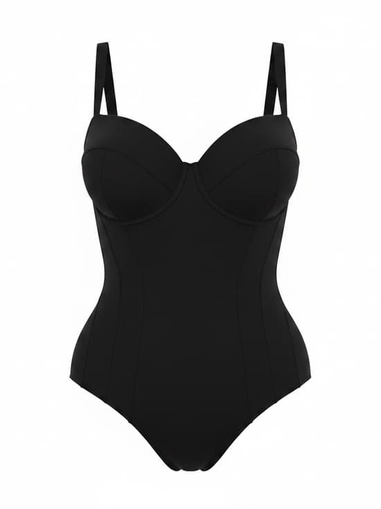 NWT TA3 Pushy one piece swimsuit black xxs short d/dd - Thumbnail 5
