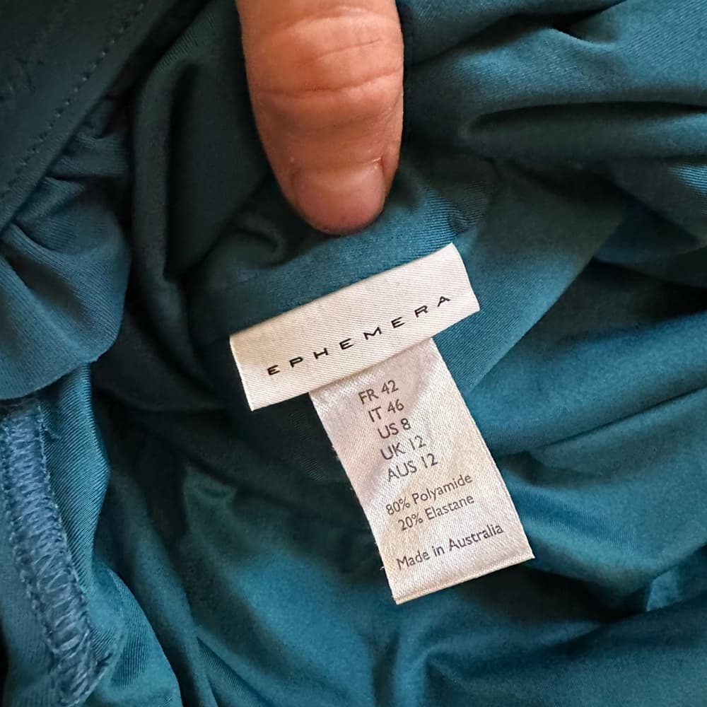 Ephemera one piece ruffle swimsuit teal - Thumbnail 3