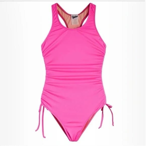 Vintage Y2K Random Hearts one piece swimsuit - Thumbnail 3
