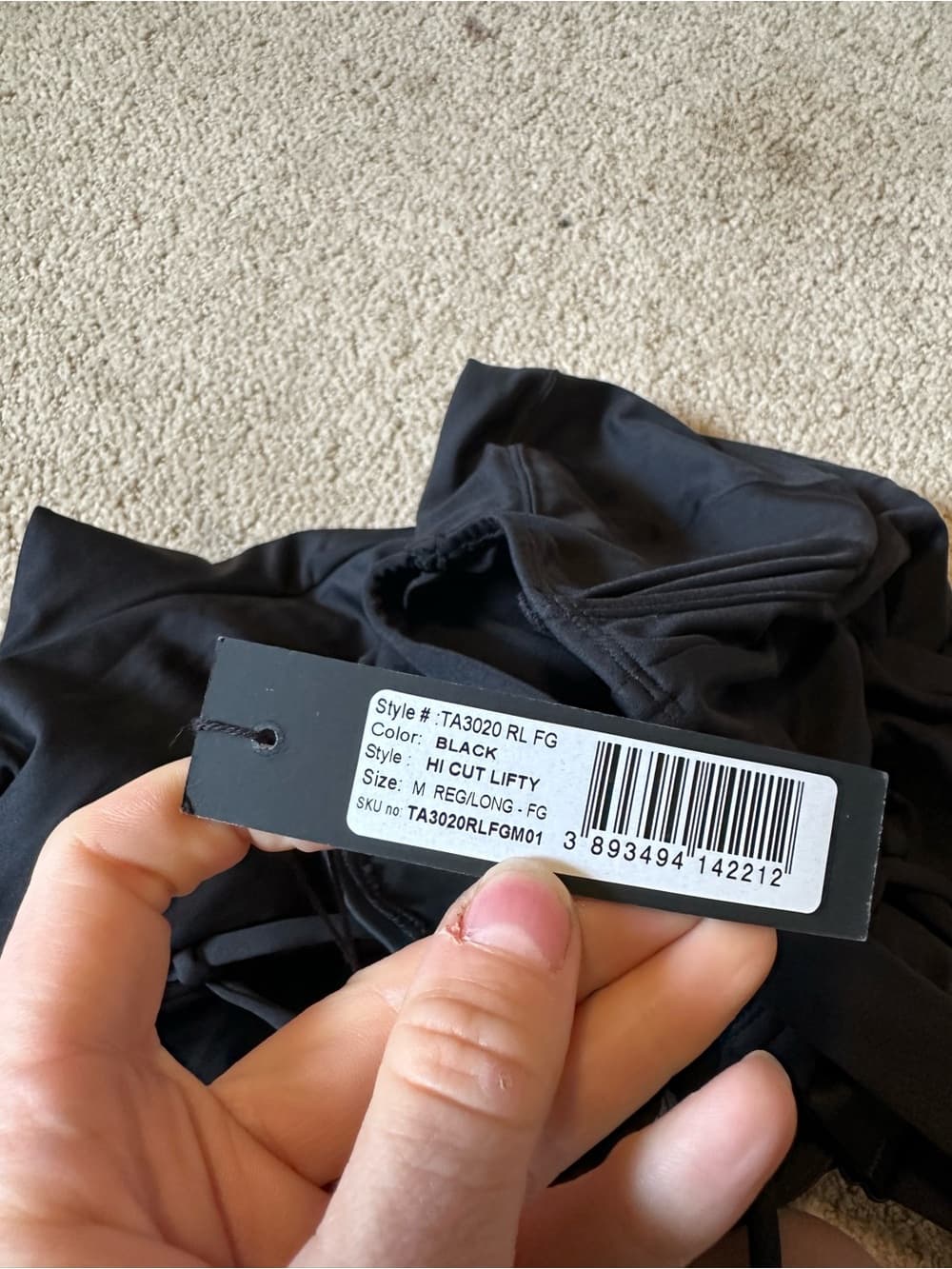 NWT TA3 Lifty Hi Cut one piece swimsuit black medium F/G cup - Thumbnail 3