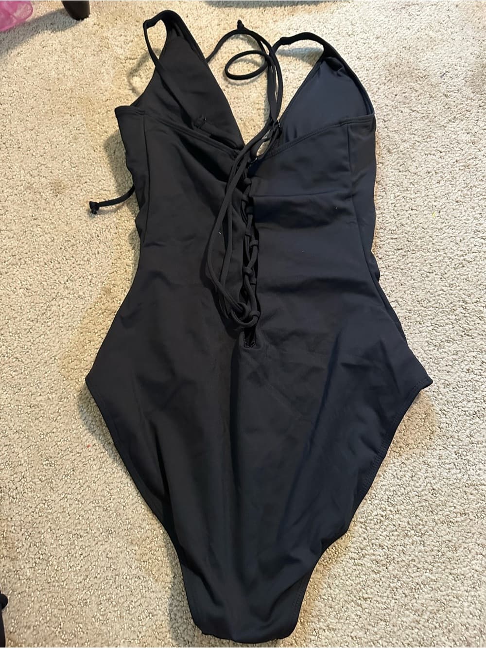 NWT TA3 Plungey one piece swimsuit black 2x regular - Thumbnail 2