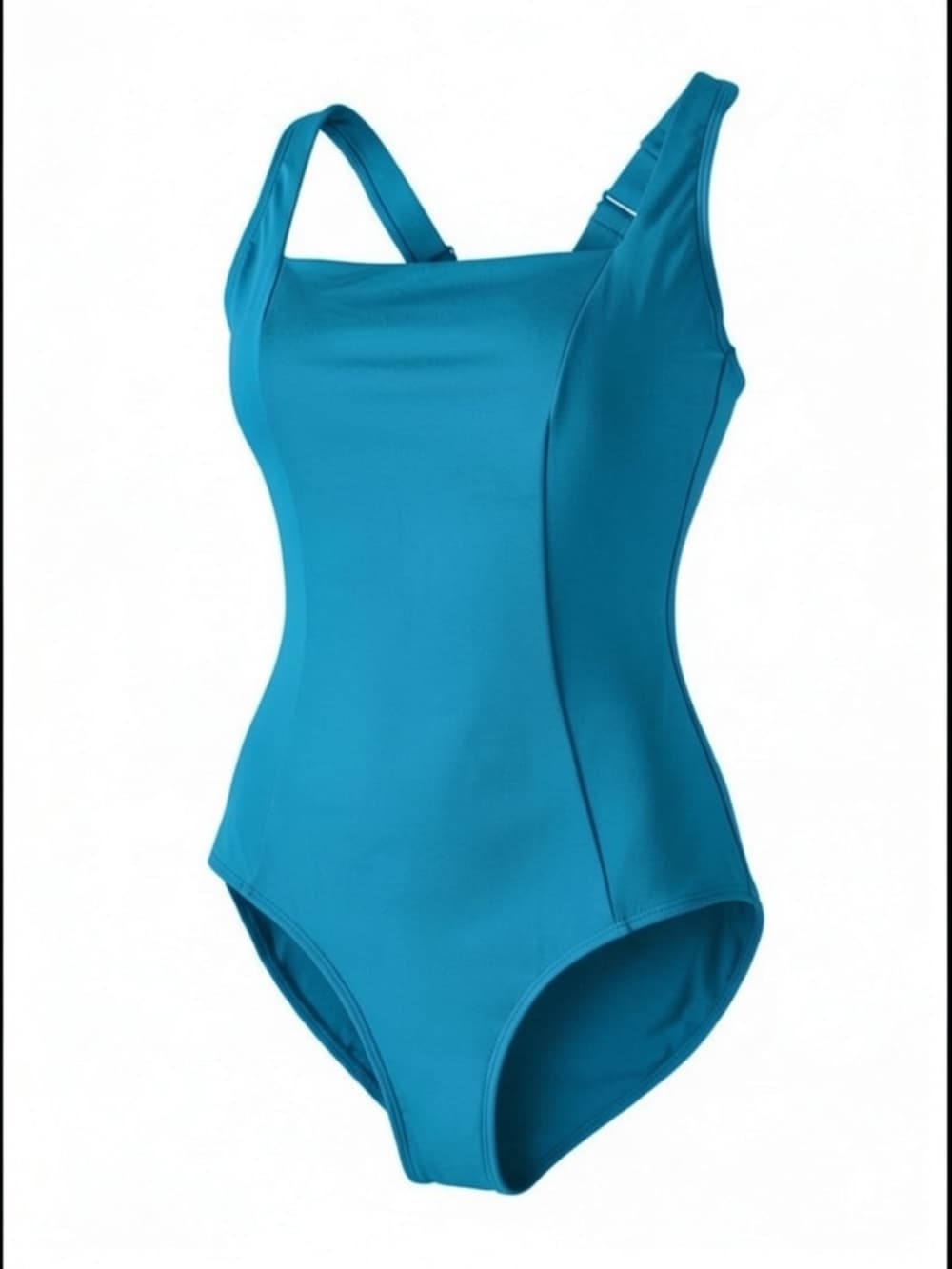 NWT TA3 Squarey one piece swimsuit Aqua large regular - Thumbnail 4