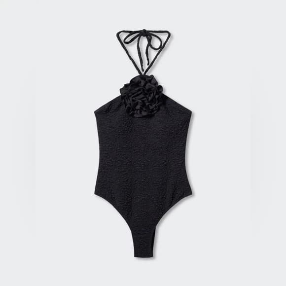 Mango Nanet one piece swimsuit black medium - Thumbnail 3