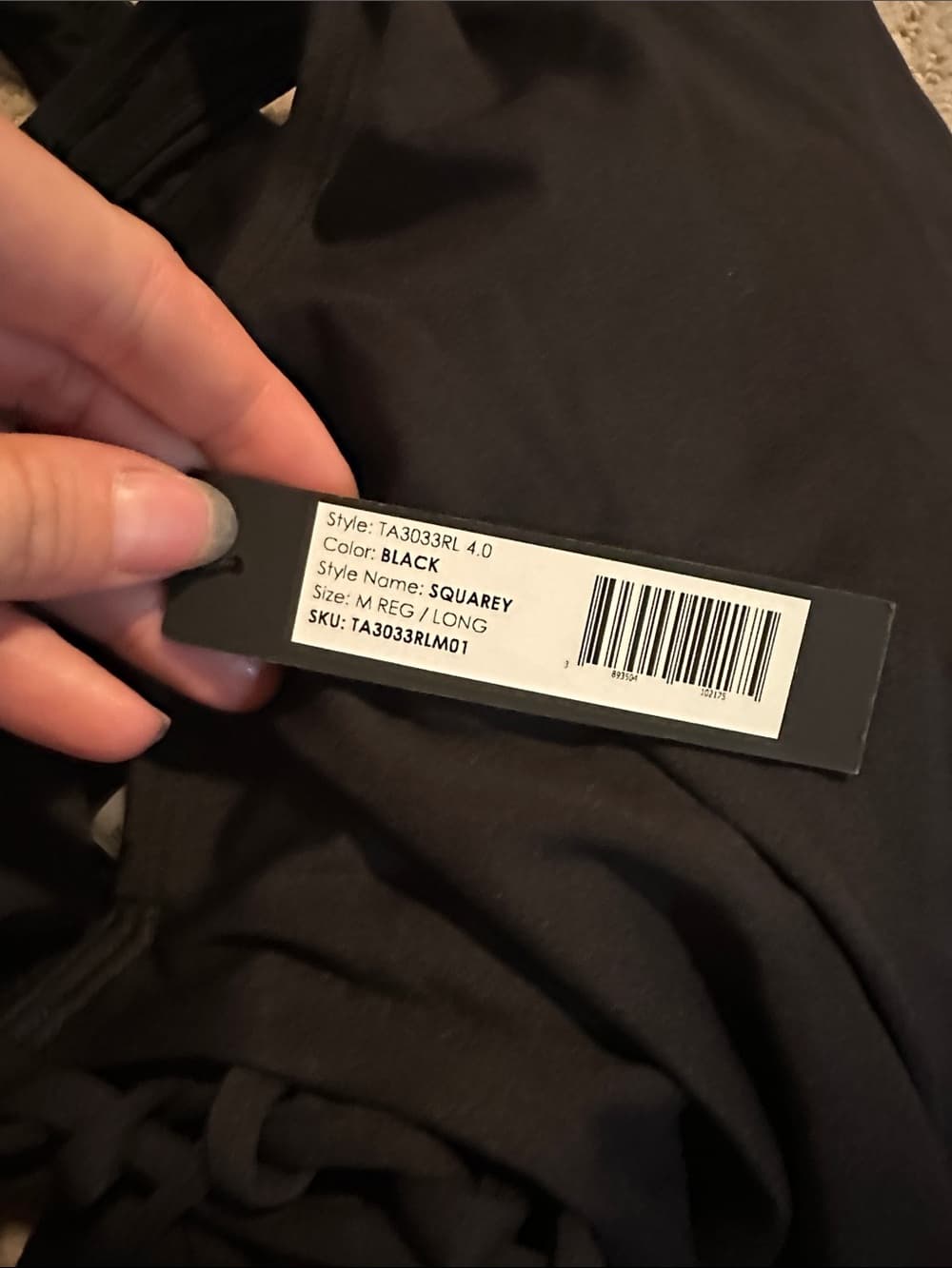 NWT TA3 Squarey large one piece swimsuit black medium regular - Thumbnail 3