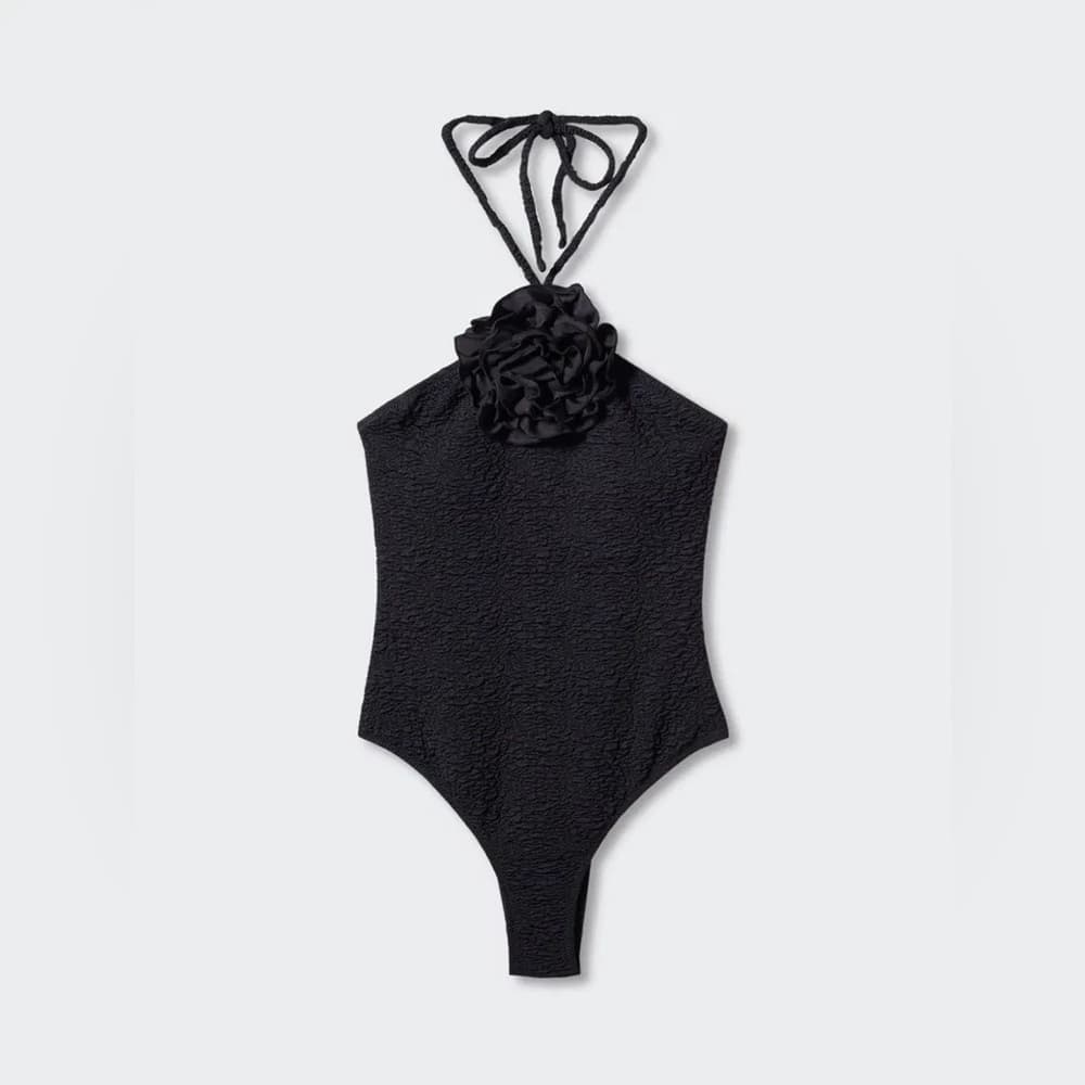 Mango Nanet one piece swimsuit black medium - Thumbnail 2