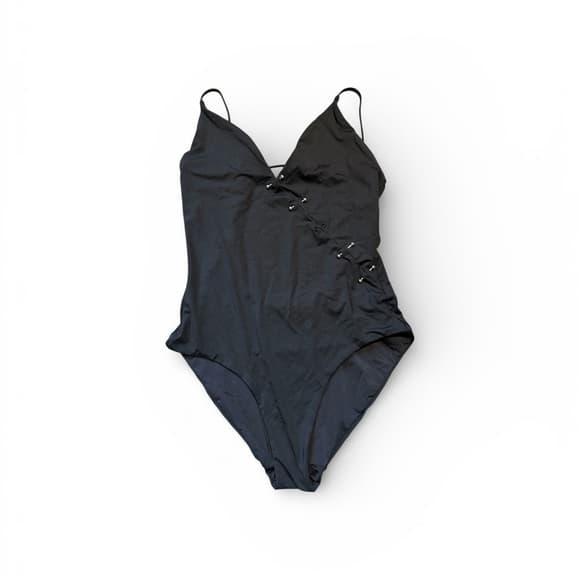Onia studded one piece swimsuit black silver - Thumbnail 6
