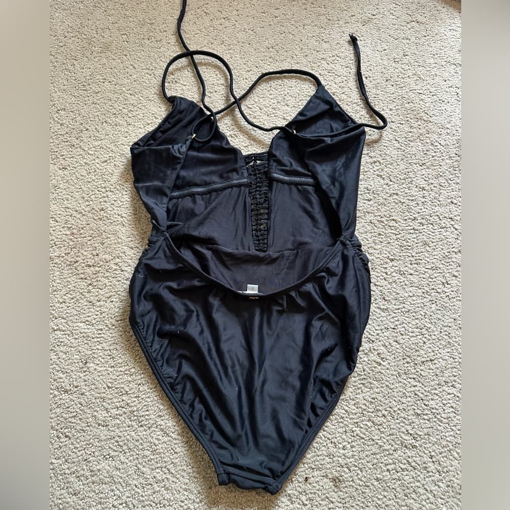 PilyQ Envy Victoria one piece swimsuit black small - Thumbnail 3