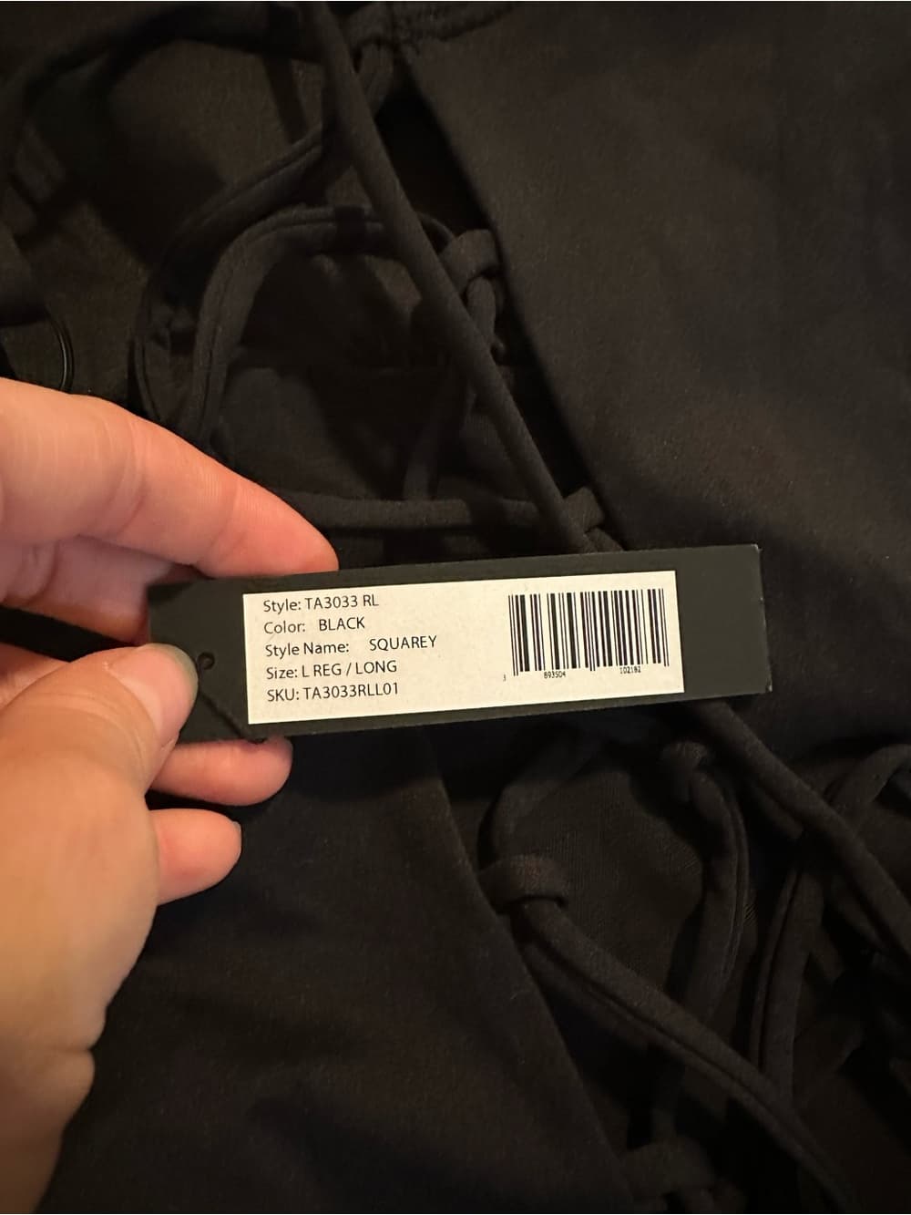 NWT TA3 Squarey large one piece swimsuit black large regular - Thumbnail 3