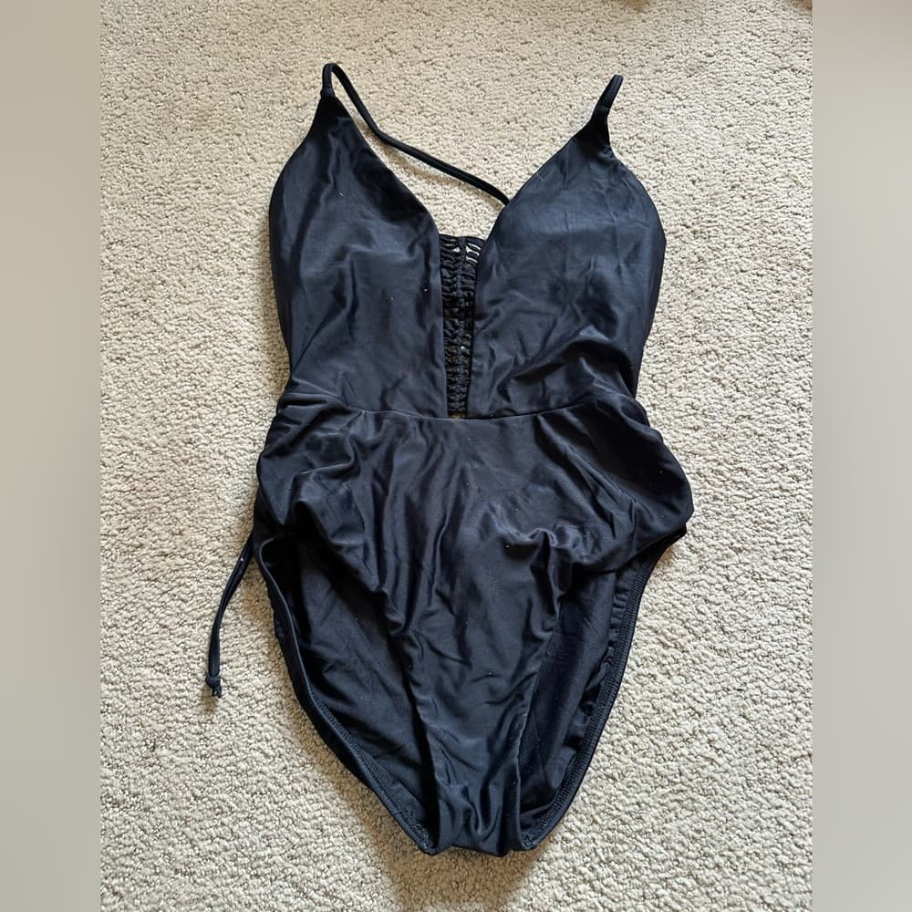 PilyQ Envy Victoria one piece swimsuit black small - Thumbnail 2