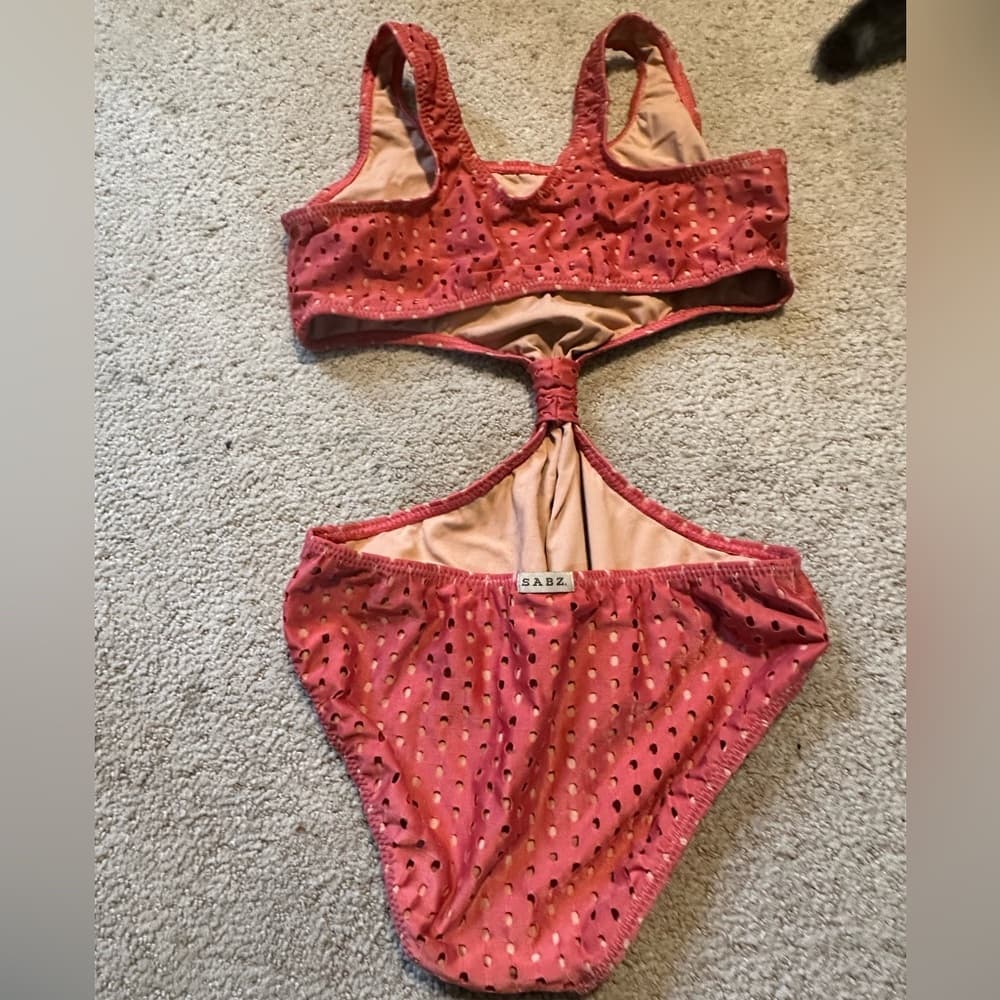 Sabz one piece cutout swimsuit - Thumbnail 3