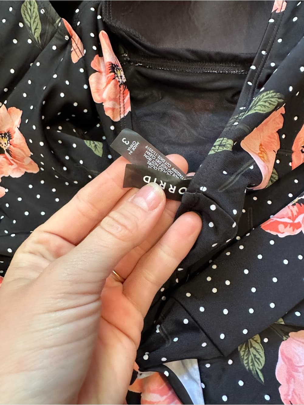 Torrid floral tie front one piece swimsuit - Thumbnail 3