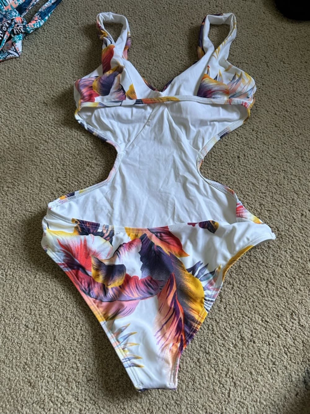 NWOT L*Space Monaco sunset palm one piece swimsuit - Thumbnail 2