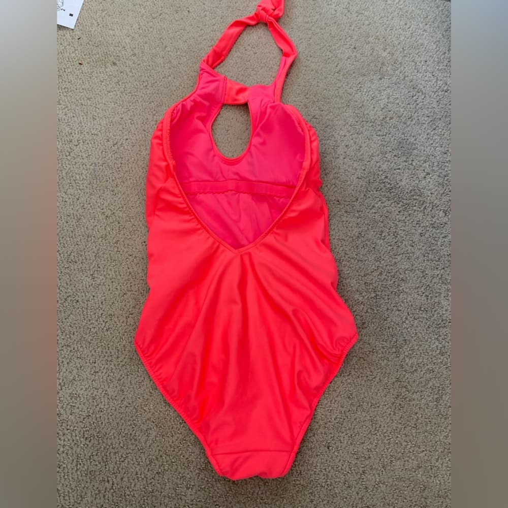 Seafolly Goddess Keyhole Maillot swimsuit chili red Revolve 6 - Thumbnail 3